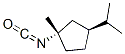 Cyclopentane, 1-isocyanato-1-methyl-3-(1-methylethyl)-, cis-(+)- (9CI) Struktur