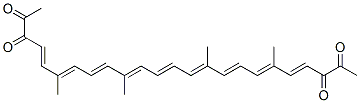 6,10,15,19-tetramethyl-4,6,8,10,12,14,16,18,20-tetracosanonaene-2,3,22,23-tetrone Struktur