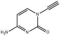 2(1H)-Pyrimidinone, 4-amino-1-ethynyl- (9CI) Struktur