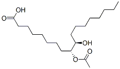 (R*,R*)-9-acetoxy-10-hydroxyoctadecanoic acid Struktur