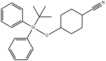 CYCLOHEXANECARBONITRILE, 4-[[(1,1-DIMETHYLETHYL)DIPHENYLSILYL]OXY]- Struktur