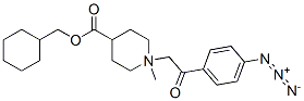 cyclohexylmethyl-N-(4-azidophenacyl)-N-methylisonipecotate Struktur