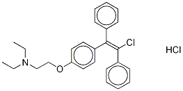 trans-CloMiphene Hydrochloride Struktur