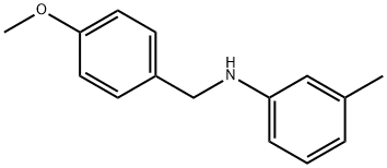 N-[(4-methoxyphenyl)methyl]-3-methylaniline Struktur