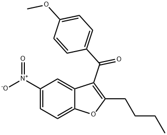 (2-Butyl-5-nitrobenzofuran-3-yl)(4-methoxyphenyl)methanone Structure