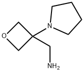 (3-(Pyrrolidin-1-yl)oxetan-3-yl)methanamine Struktur