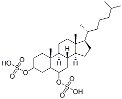 cholestan-3,6-diyl disulfate Struktur