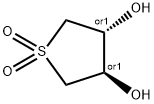 trans-tetrahydrothiophene-3,4-diol 1,1-dioxide Struktur