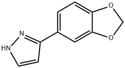 3-(1,3-benzodioxol-5-yl)-1H-pyrazole(SALTDATA: HCl) Struktur