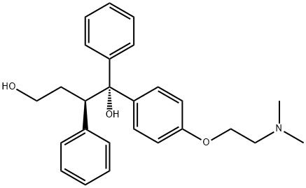 1,2-Diphenyl-1-[4-[2-(dimethylamino)ethoxy]phenyl]butane-1,4-diol  Struktur