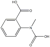 2-(carboxymethylamino)benzoic acid Struktur