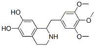 1-[(3,4,5-trimethoxyphenyl)methyl]-1,2,3,4-tetrahydroisoquinoline-6,7-diol Struktur