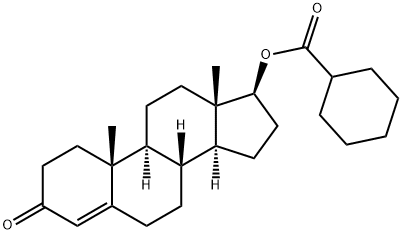 17-.beta.hydroxyandrost-4-en-3-one hexahydrobenzoate Struktur