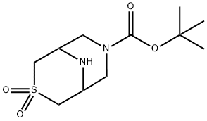 7-Boc-3-Thia-7,9-diazabicyclo-[3.3.1]nonane-3,3-dioxide Struktur