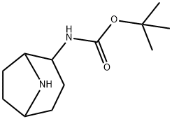 2-(boc-amino)-8-azabicyclo[3.2.1]octane Struktur