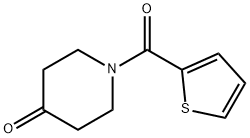 1-(thien-2-ylcarbonyl)piperidin-4-one Struktur