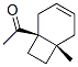 Ethanone, 1-(6-methylbicyclo[4.2.0]oct-3-en-1-yl)-, cis- (9CI) Struktur