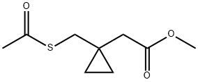 1-[(Acetylthio)methyl]-cyclopropaneacetic acid methyl ester Struktur