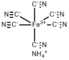 AMMONIUM FERRICYANIDE Struktur