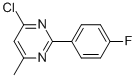 4-CHLORO-2-(4-FLUOROPHENYL)-6-METHYLPYRIMIDINE Struktur