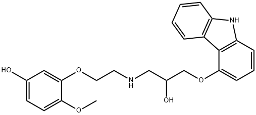 5'-HYDROXYPHENYL CARVEDILOL Struktur