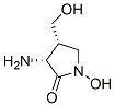 2-Pyrrolidinone,3-amino-1-hydroxy-4-(hydroxymethyl)-,cis-(9CI) Struktur