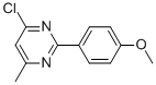 4-CHLORO-2-(4-METHOXYPHENYL)-6-METHYLPYRIMIDINE Struktur