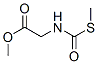 Glycine, N-[(methylthio)carbonyl]-, methyl ester (9CI) Struktur