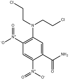 5-(N,N-bis(2-chloroethyl)amino)-2,4-dinitrobenzamide Struktur