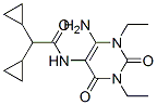 Cyclopropaneacetamide,  N-(6-amino-1,3-diethyl-1,2,3,4-tetrahydro-2,4-dioxo-5-pyrimidinyl)--alpha--cyclopropyl- Struktur