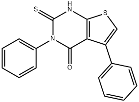 3,5-DIPHENYL-2-THIOXO-2,3-DIHYDROTHIENO[2,3-D]PYRIMIDIN-4(1H)-ONE Struktur