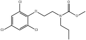 Methyl N-propyl-N-[2-(2,4,6-trichlorophenoxy)-ethyl]carbamate Struktur