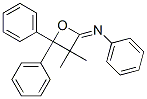 N-(3,3-Dimethyl-4,4-diphenyloxetan-2-ylidene)aniline Struktur