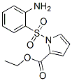 1H-Pyrrole-2-carboxylic acid, 1-[(2-aminophenyl)sulfonyl]-, ethyl este r Struktur