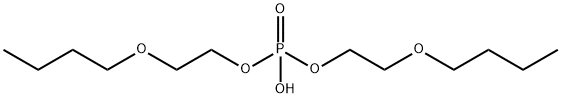 bis(2-butoxyethyl) hydrogen phosphate  Struktur