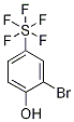 2-Bromo-4-(pentafluorosulphanyl)phenol, 2-Bromo-4-(pentafluorothio)phenol Struktur