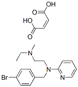 N-[(4-bromophenyl)methyl]-N'-ethyl-N'-methyl-N-2-pyridylethylenediamine maleate Struktur