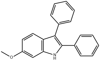 6-methoxy-2,3-diphenyl-1H-indole Struktur