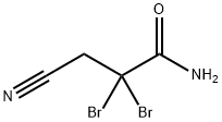 2,2-DIBROMO-3-CYANOPROPIONAMIDE
 Struktur