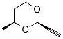 1,3-Dioxane, 2-ethynyl-4-methyl-, (2R-cis)- (9CI) Struktur