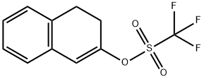 TRIFLUORO-METHANESULFONIC ACID 3,4-DIHYDRO-NAPHTHALEN-2-YL ESTER Struktur