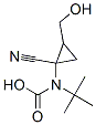 Carbamic acid, [1-cyano-2-(hydroxymethyl)cyclopropyl]-, 1,1-dimethylethyl Struktur