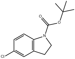 5-Chloro-2,3-dihydro-indole-1-carboxylic acid tert-butyl ester Struktur