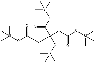 2-(Trimethylsiloxy)-1,2,3-propanetricarboxylic acid tris(trimethylsilyl) ester Struktur