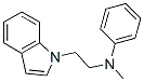 1-(N-methylanilinoethyl)indole Struktur