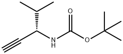 Carbamic acid, [(1S)-1-(1-methylethyl)-2-propynyl]-, 1,1-dimethylethyl ester Struktur