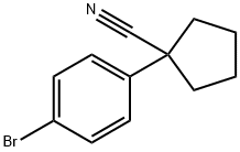 1-(4-Bromophenyl)cyclopentanecarbonitrile Struktur