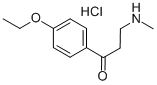 1-(3-Methylaminopropionyl)-4-ethoxybenzene hydrochloride Struktur