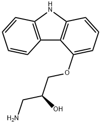 (S)-1-AMINO-3-(9H-CARBAZOL-4-YLOXY)-2-PROPANOL Struktur