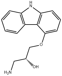 (R)-1-AMINO-3-(9H-CARBAZOL-4-YLOXY)-2-PROPANOL Struktur